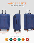 HRX Overdrive Spinner Trolley- Soft Body Luggage