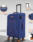 HRX Overdrive Spinner Trolley- Soft Body Luggage
