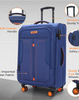 HRX Overdrive Spinner Trolley- Soft Body Luggage