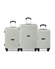 Snitch Loop polypropylene trolley set of 3 in light grey, with 4 wheels each