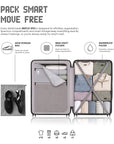 Snitch Vito Polycarbonate Medium Check-in Trolley (67.5 cm | 8 Wheels)