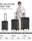 Snitch Vito Polycarbonate Set of 2 Trolley (58.5 cm | 67.5 cm | 8 Wheels)