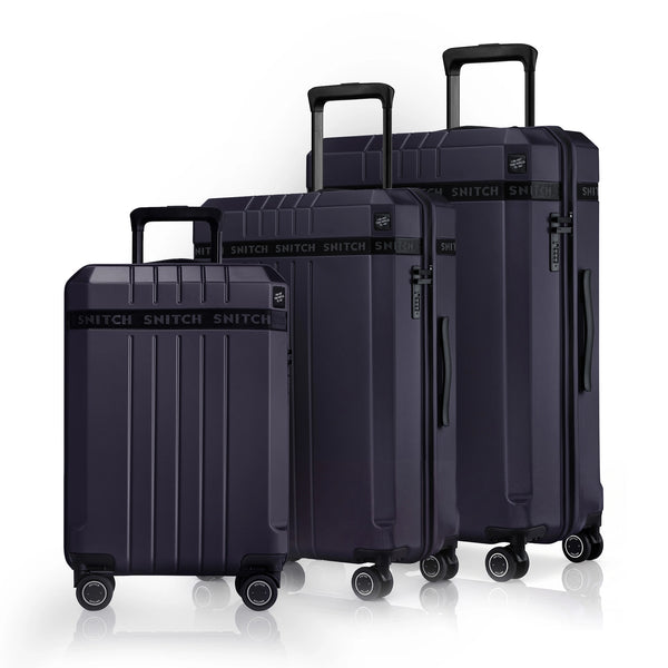 Snitch Vito Polycarbonate Set of 3 Trolley (58.5 cm | 67.5 cm | 77.5 cm | 8 Wheels)