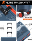 HRX by Hrithik Roshan Hard Body Set of 2 Luggage 8 Wheels - Helium