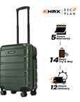 HRX by Hrithik Roshan Small Cabin Suitcase (56 cm) 8 Wheels - Brute