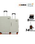 HRX by Hrithik Roshan Hard Body Set of 2 Luggage 8 Wheels - Zanzibar