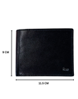Rare rabbit' Corp 2 (Leather) Wallet-Bi-Fold (Cc)-Black