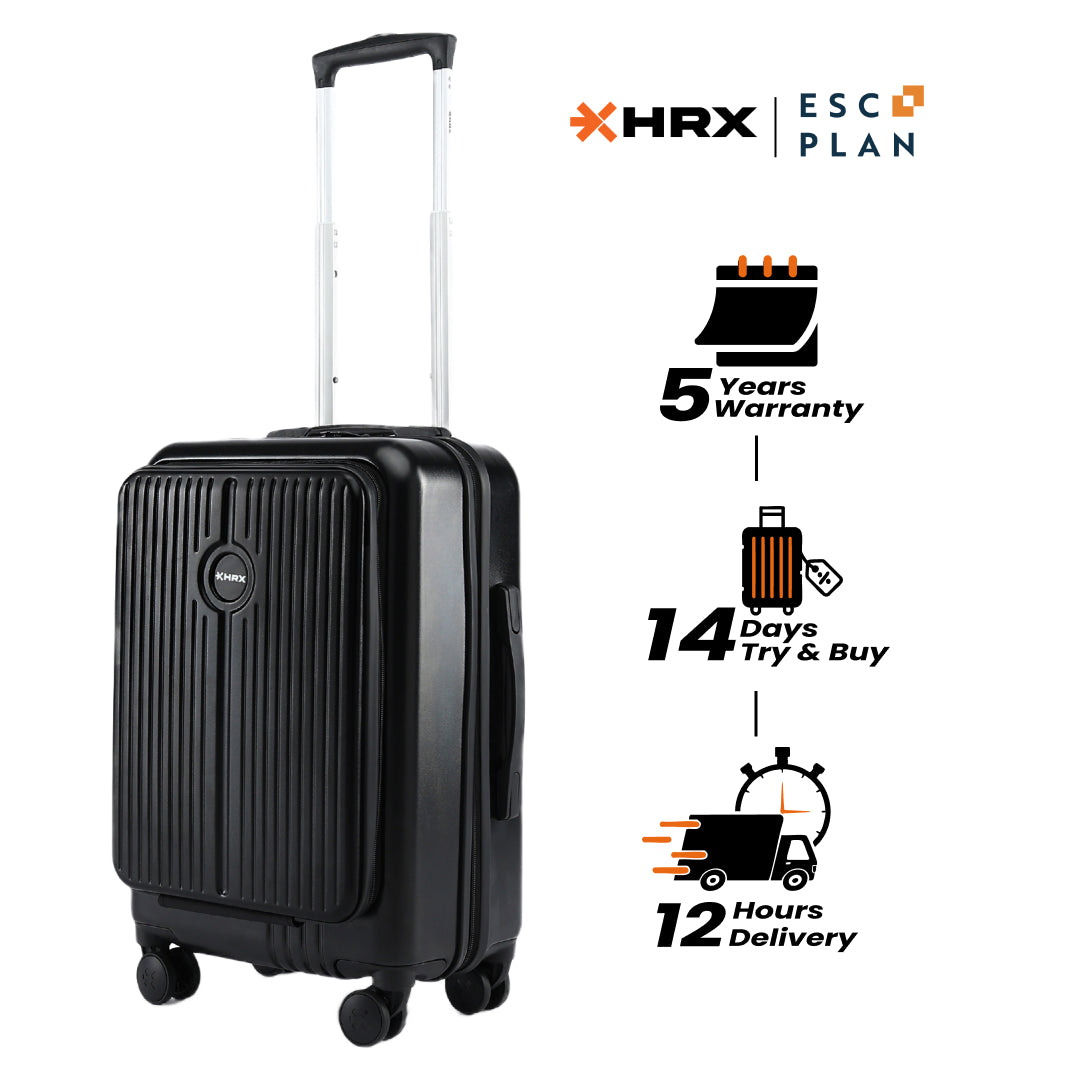 HRX by Hrithik Roshan Laptop Cabin Small Suitcase 8 Wheels - Urban Traveller