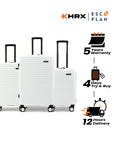 HRX by Hrithik Roshan Hard Body Set of 3 Luggage 8 Wheels - Kyoto