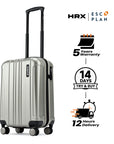 HRX by Hrithik Roshan Small Cabin Suitcase (56 cm) 8 Wheels - Force
