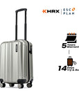 HRX by Hrithik Roshan Small Cabin Suitcase (56 cm) 8 Wheels - Force