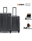 HRX by Hrithik Roshan Hard Body Set of 2 Luggage 8 Wheels - Force