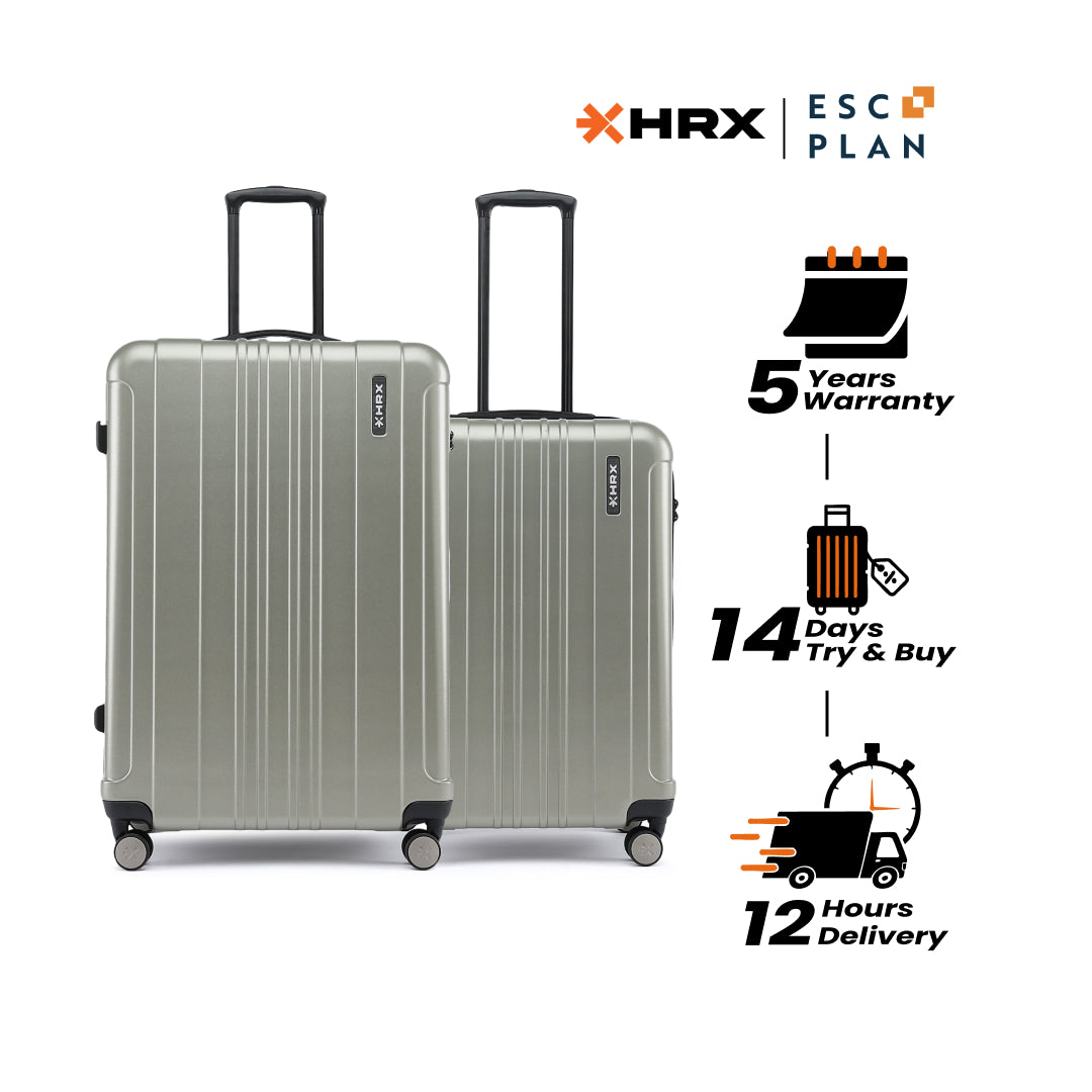 HRX by Hrithik Roshan Hard Body Set of 2 Luggage 8 Wheels - Force