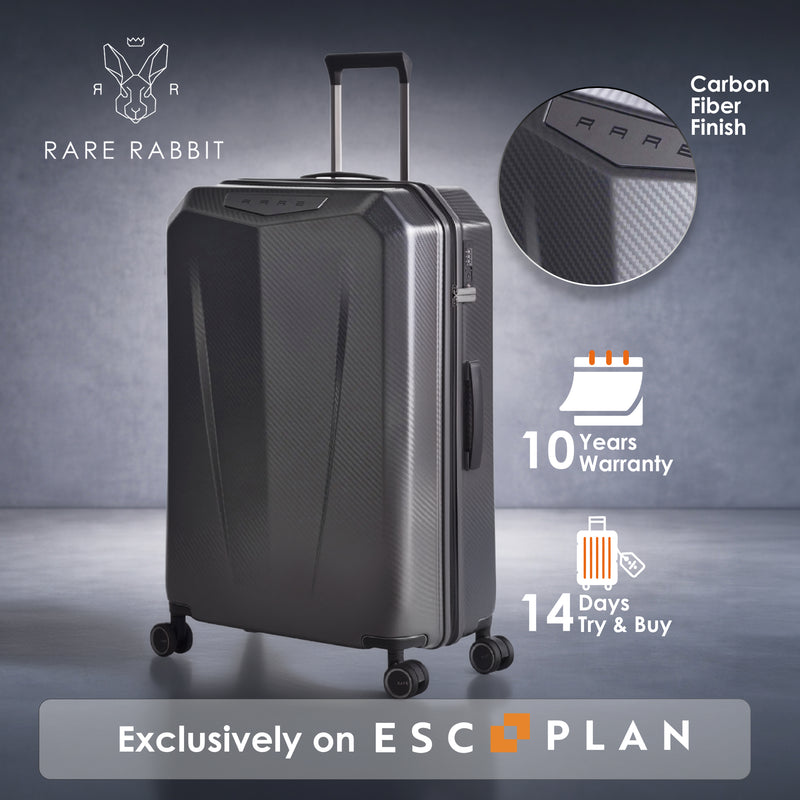 RARE RABBIT Tony Trolley – Hard Shell Polycarbonate Luggage