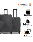 HRX by Hrithik Roshan Hard Body Set of 2 Luggage 8 Wheels - Glide