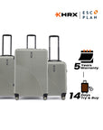 HRX by Hrithik Roshan Hard Body Set of 3 Luggage 8 Wheels - Glide