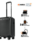 HRX by Hrithik Roshan Small Cabin Suitcase (56 cm) 8 Wheels - Grit