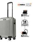 HRX by Hrithik Roshan Small Cabin Suitcase (56 cm) 8 Wheels - Grit