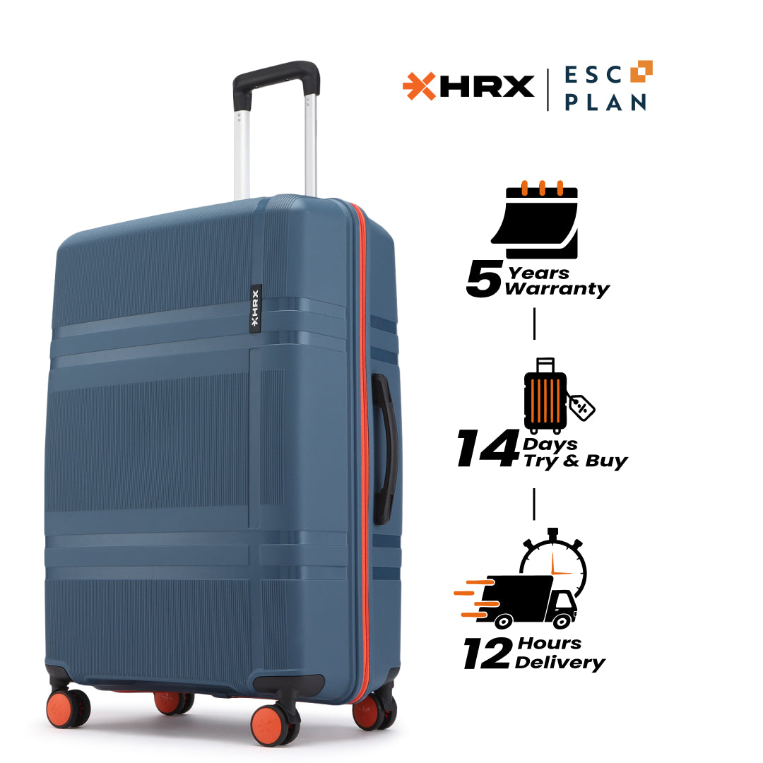 HRX by Hrithik Roshan  Large Check-in Suitcase (75 cm) 8 Wheels - Helium