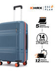 HRX by Hrithik Roshan Medium Check-in Suitcase (65 cm) 8 Wheels - Helium