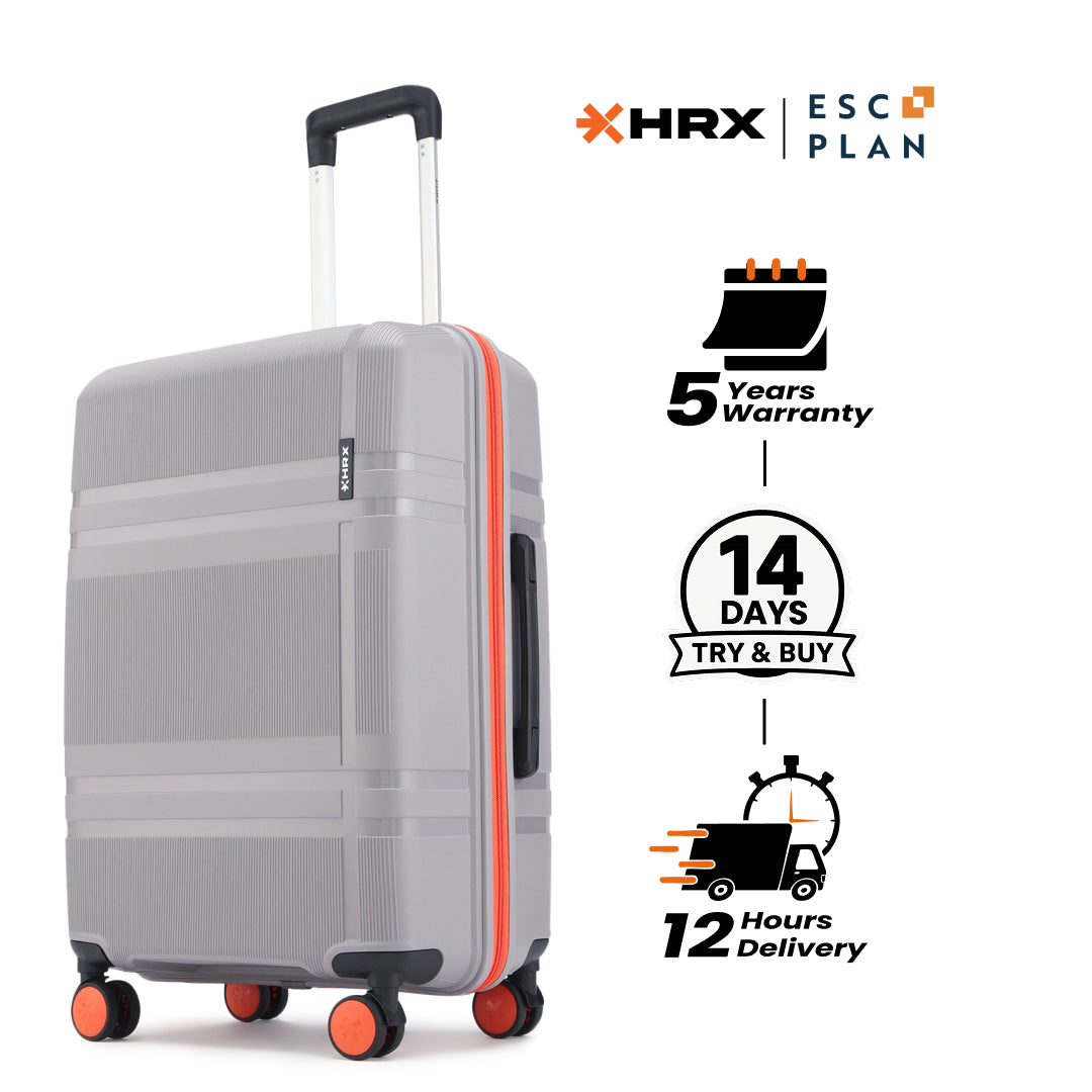 HRX by Hrithik Roshan Medium Check-in Suitcase (65 cm) 8 Wheels - Helium
