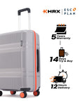 HRX by Hrithik Roshan Medium Check-in Suitcase (65 cm) 8 Wheels - Helium