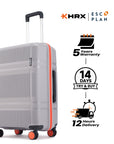 HRX by Hrithik Roshan Medium Check-in Suitcase (65 cm) 8 Wheels - Helium