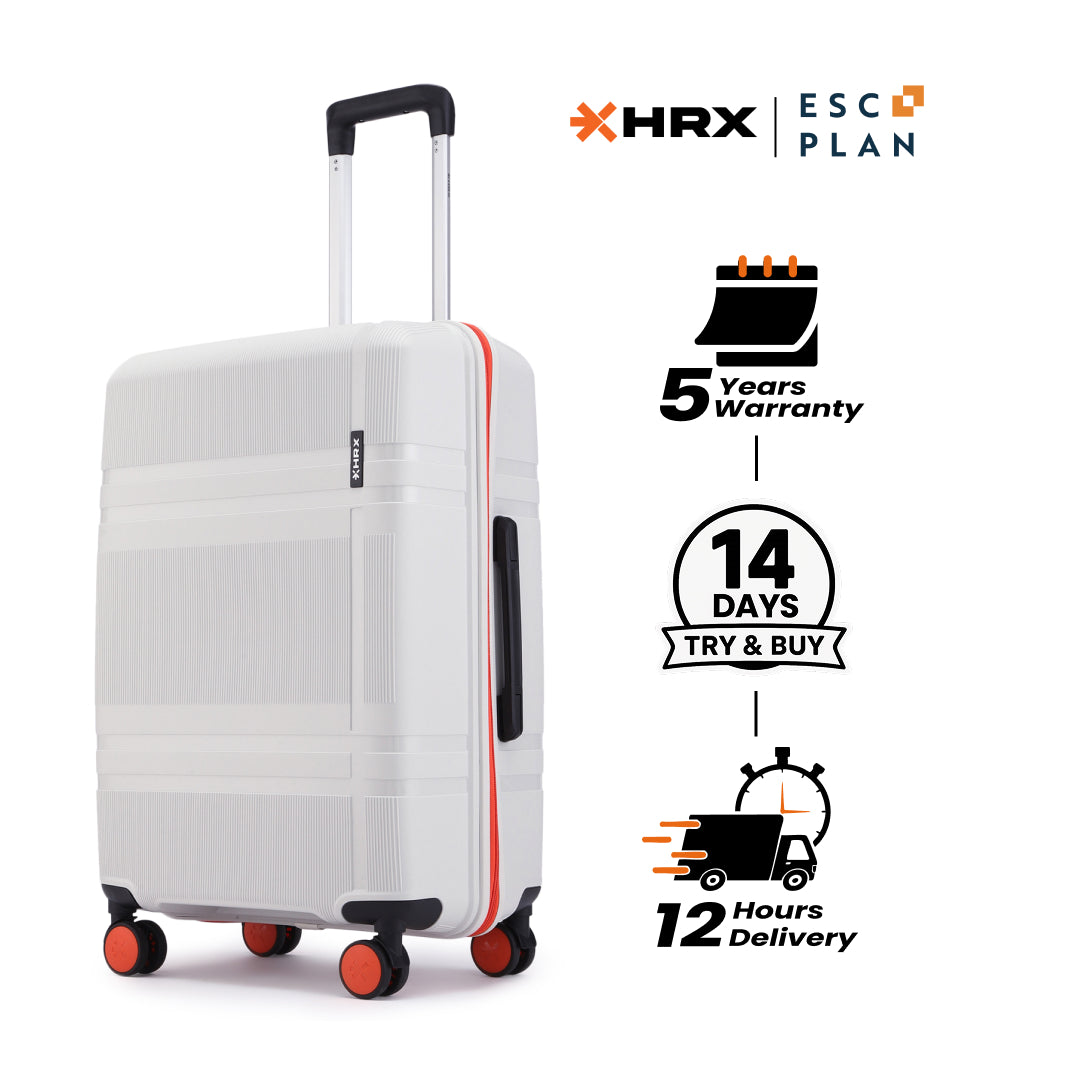 HRX by Hrithik Roshan Medium Check-in Suitcase (65 cm) 8 Wheels - Helium