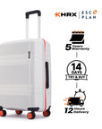 HRX by Hrithik Roshan Medium Check-in Suitcase (65 cm) 8 Wheels - Helium