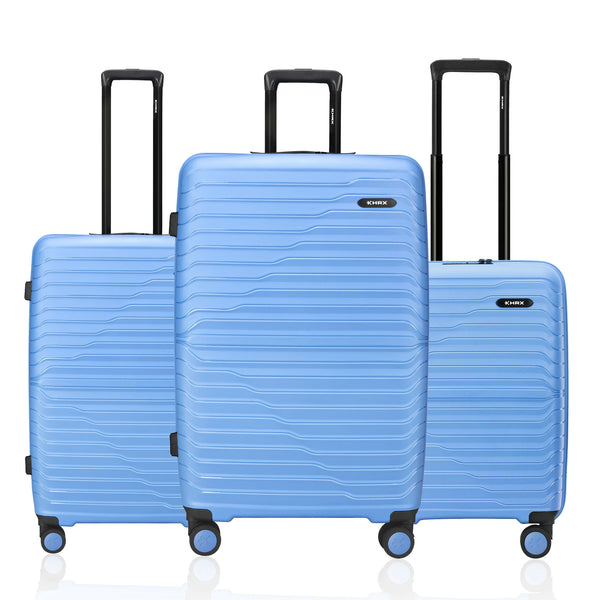 HRX Kyoto Hard Body Set of 3 Luggage (8 Wheels) - Polypropylene