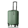 HRX Force small cabin suitcase in dark green with extendable handle and 8 spinner wheels