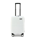 HRX small cabin suitcase white with telescopic handle and four spinner wheels