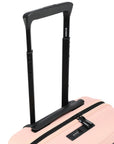 HRX small cabin suitcase in peach, black telescopic handle with branding plate