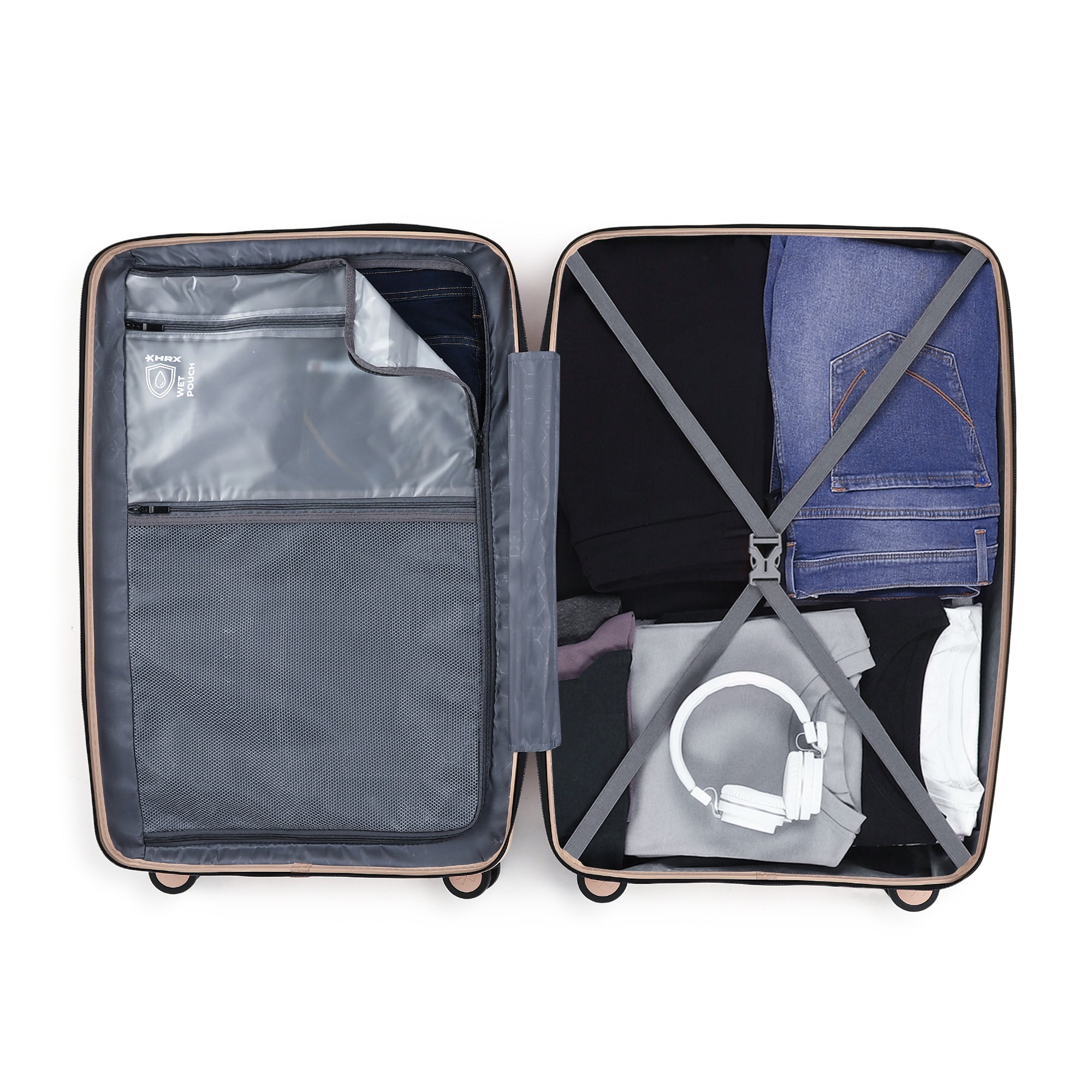 HRX by Hrithik Roshan Hard Body Set of 2 Luggage 8 Wheels - Kyoto