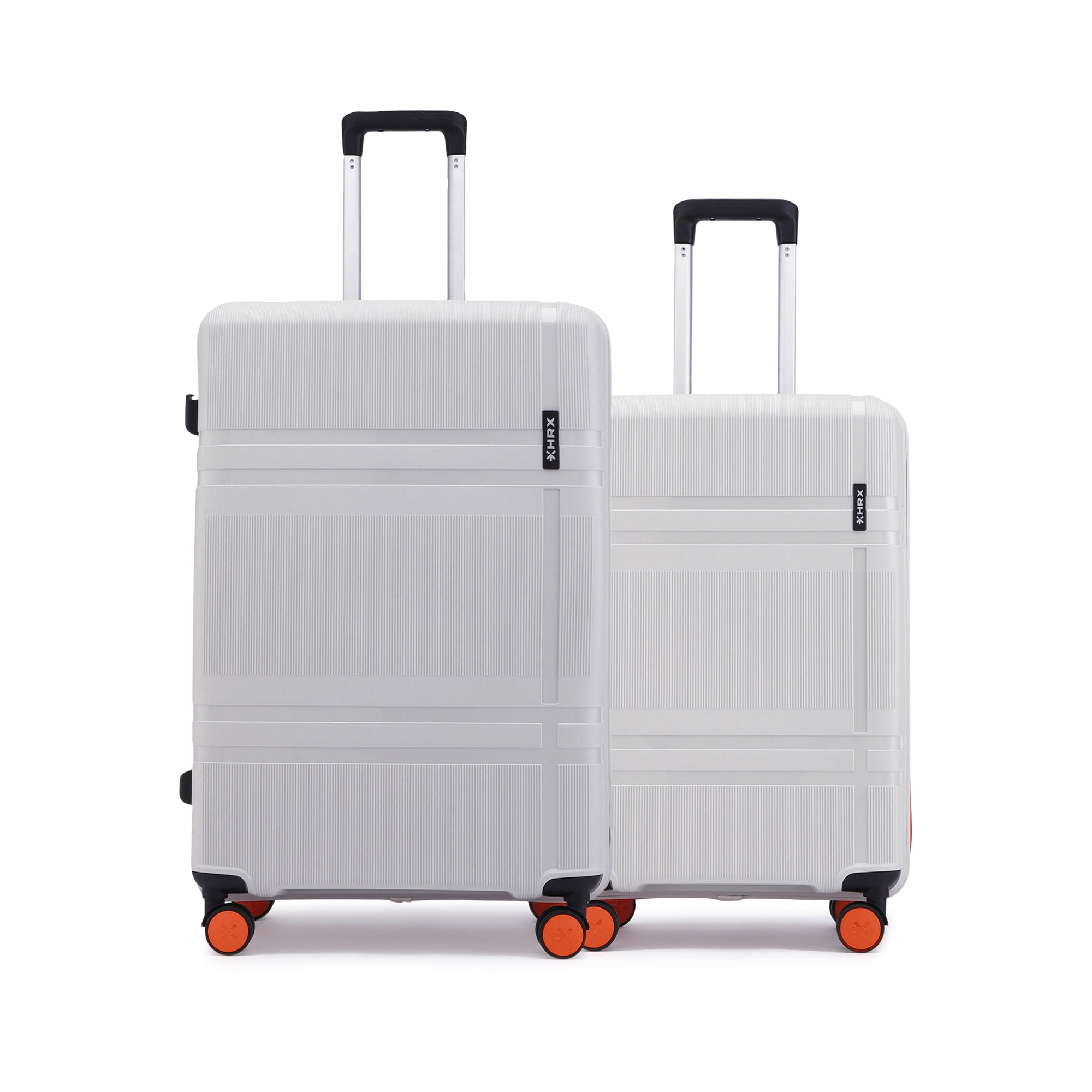 HRX by Hrithik Roshan Hard Body Set of 3 Luggage 8 Wheels - Helium
