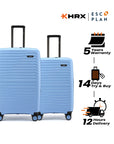 HRX by Hrithik Roshan Hard Body Set of 2 Luggage 8 Wheels - Kyoto
