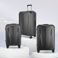 RARE RABBIT Gallardo hard-shell trolley suitcase, dark gray, front view with wheels