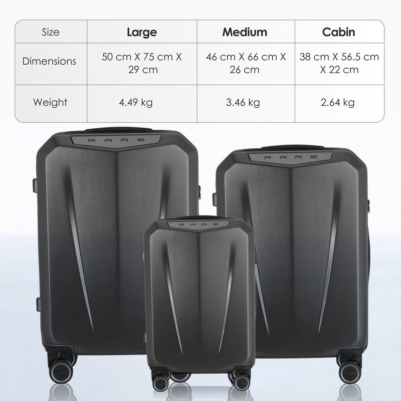 RARE RABBIT Gallardo Trolley – Hard Shell Polycarbonate Luggage