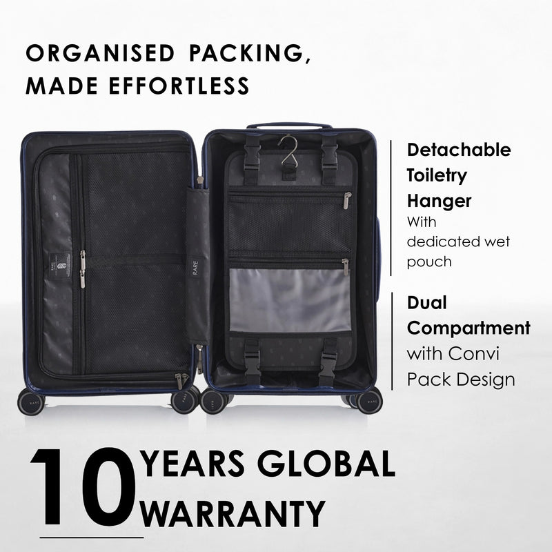 RARE RABBIT Tony Trolley – Hard Shell Polycarbonate Luggage