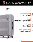 HRX by Hrithik Roshan Small Cabin Suitcase (56 cm) 8 Wheels - Helium