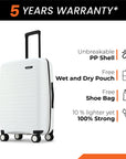 HRX by Hrithik Roshan Hard Body Set of 2 Luggage 8 Wheels - Kyoto