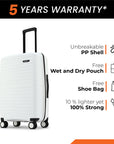HRX by Hrithik Roshan Small Cabin Suitcase (56 cm) 8 Wheels - Kyoto