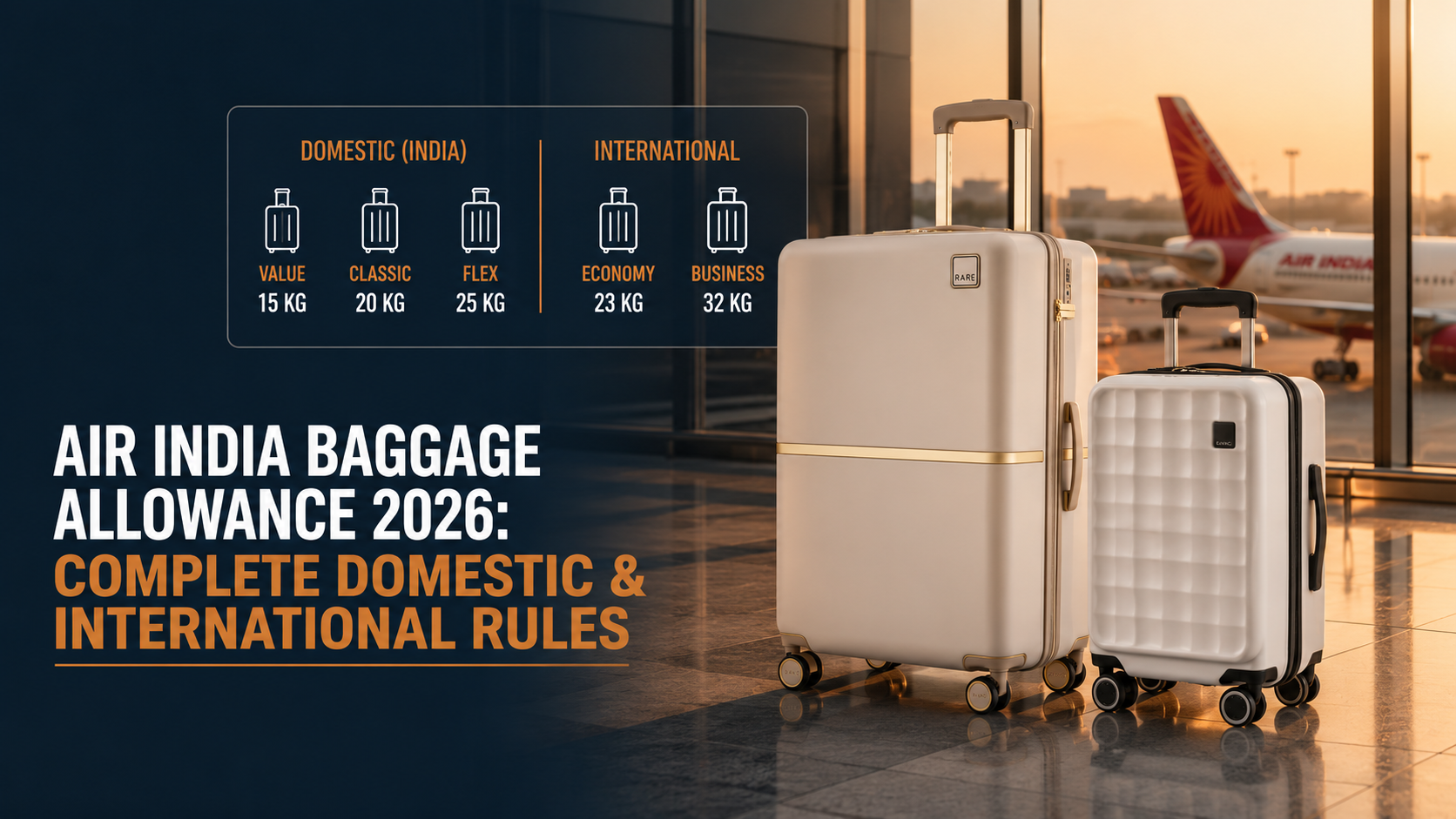 Air India Baggage Allowance 2026: Complete Domestic & International Rules