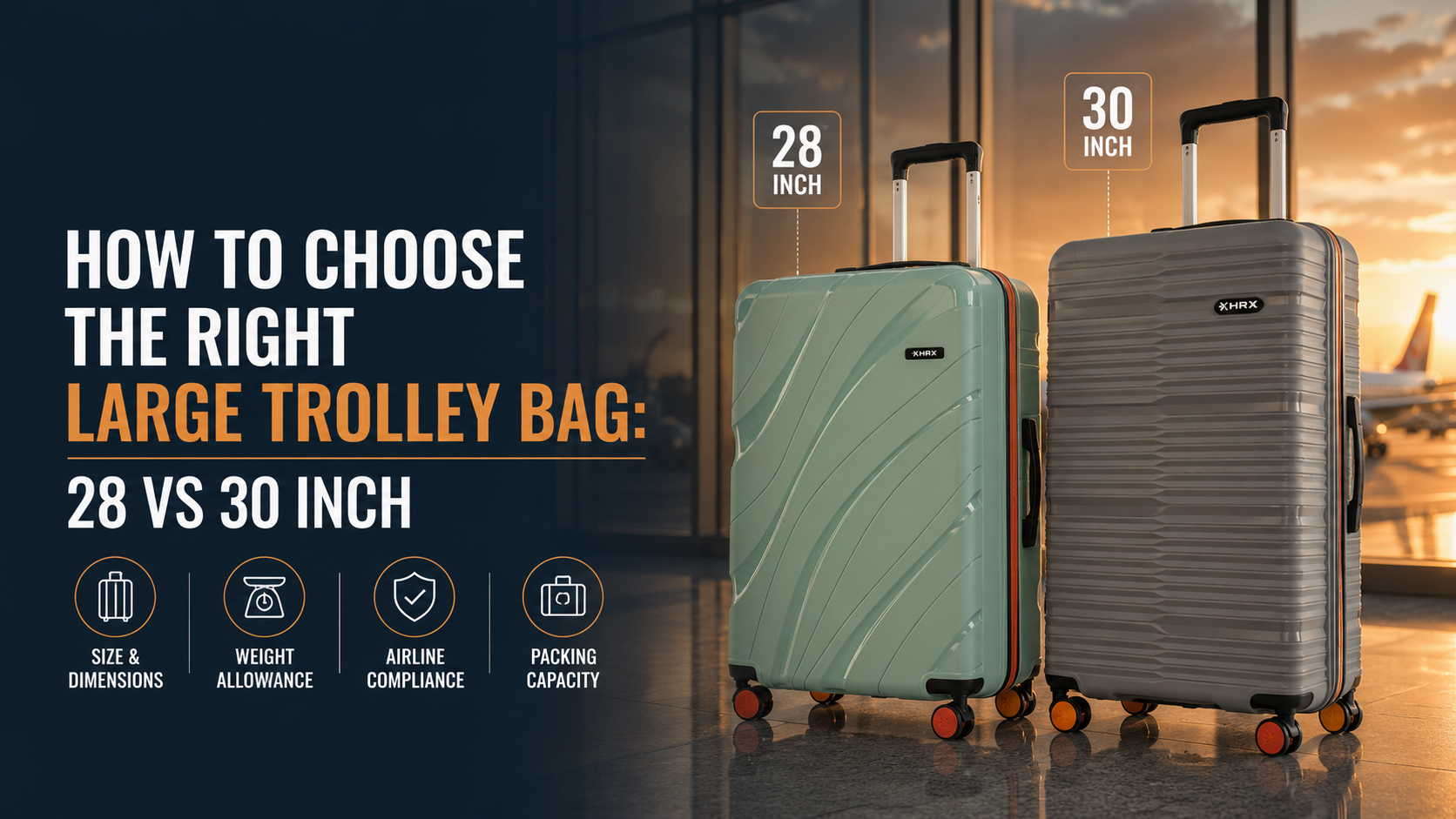 How to Choose the Right Large Trolley Bag: 28 vs 30 Inch