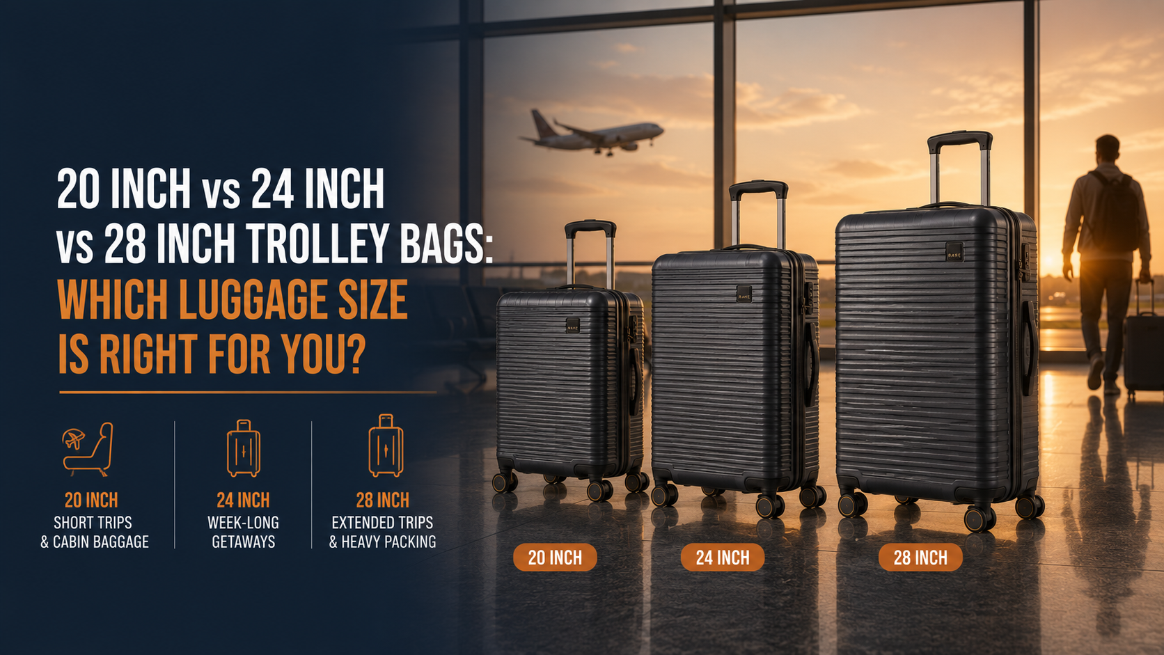 20 Inch vs 24 Inch vs 28 Inch Trolley Bags: Which Luggage Size is Right for You?