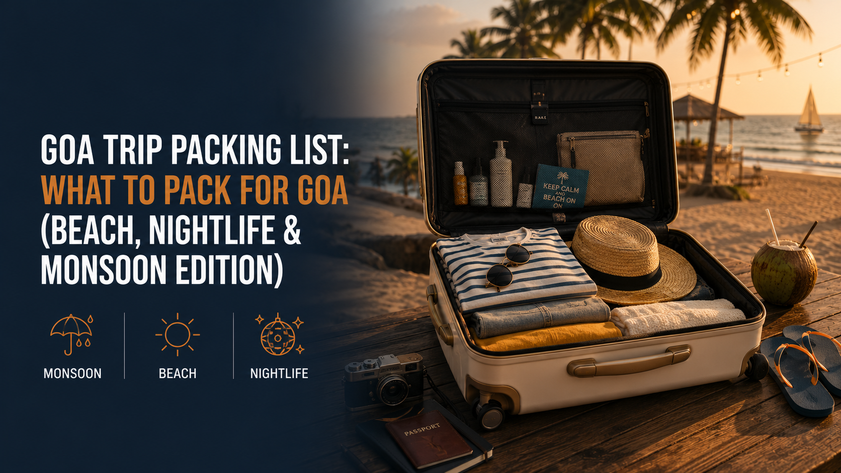 Goa Trip Packing List: What to Pack for Goa (Beach, Nightlife & Monsoon Edition)