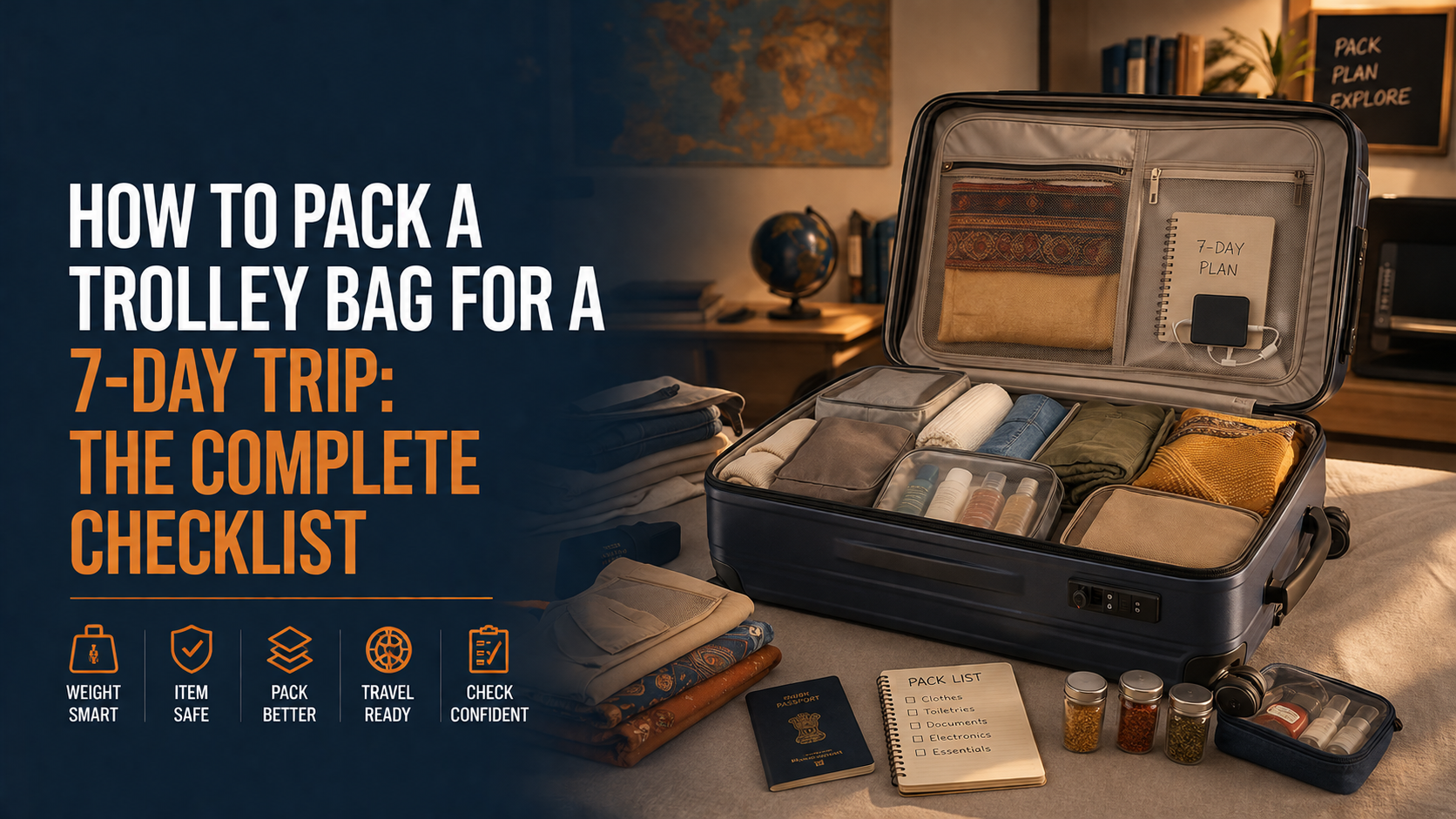 How to Pack a Trolley Bag for a 7-Day Trip: The Complete Checklist