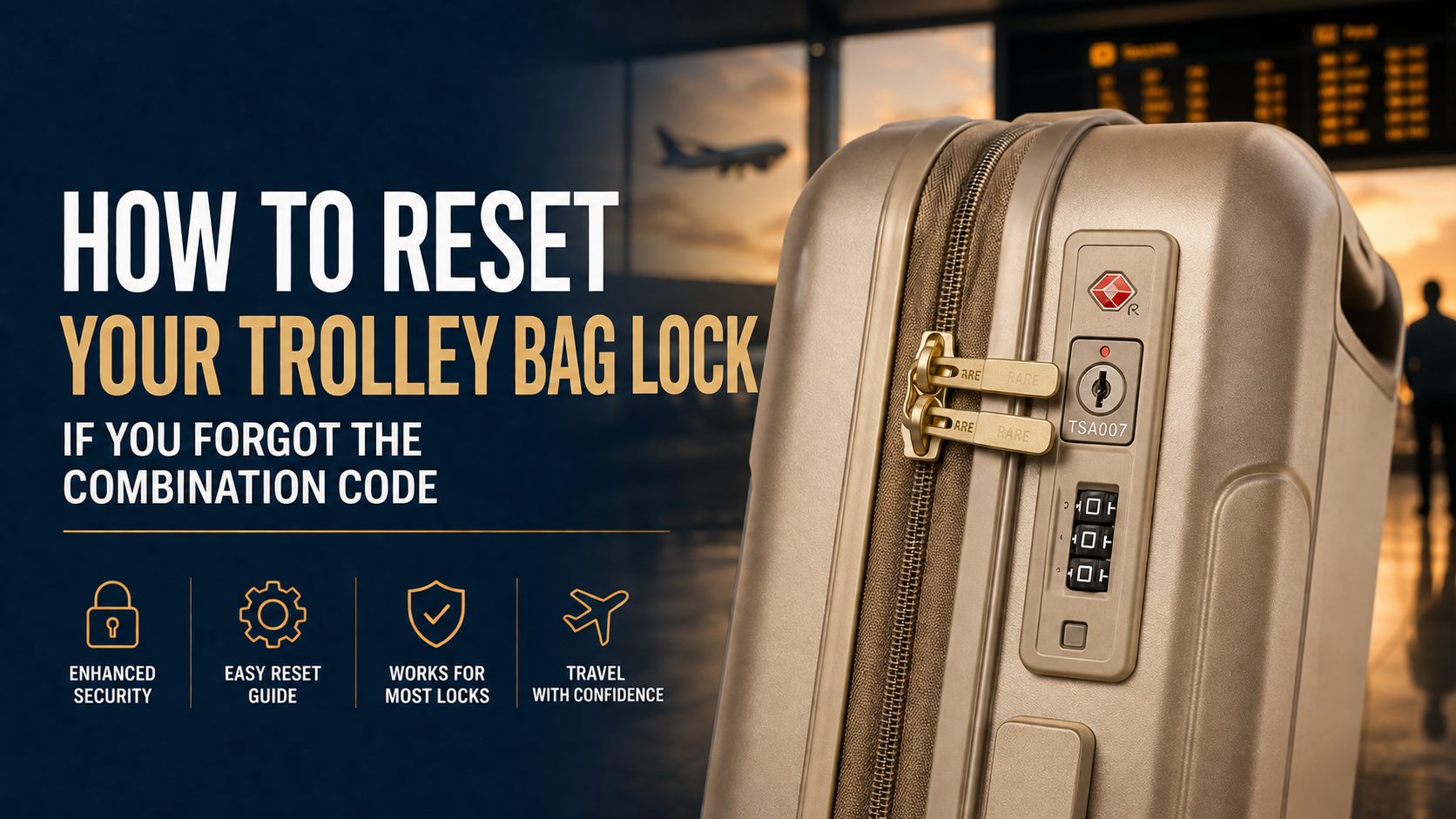 How to Reset Your Trolley Bag Lock if You Forgot the Combination Code