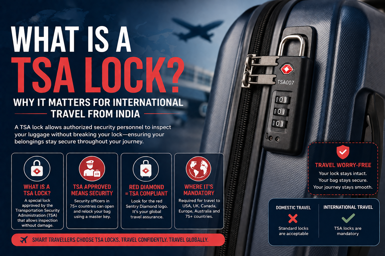 What Is a TSA Lock? Why It Matters for International Travel from India