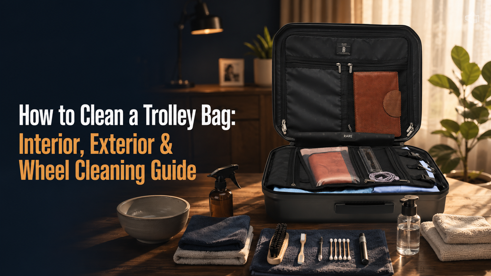 How to Clean a Trolley Bag: Interior, Exterior & Wheel Cleaning Guide